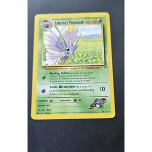 Lightly Played Sabrina's Venomoth - 34/132 - Rare - Unlimited Edition Pokemon Gy
